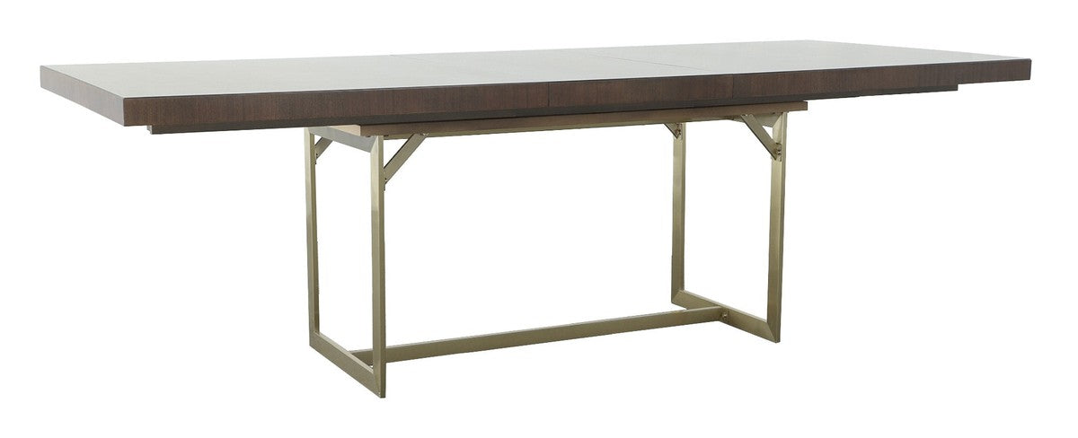 Libby Langdon Clement Dining Table - Smoked Stone - Stainless Steel, Oak Solids and Eucalyptus Veneers