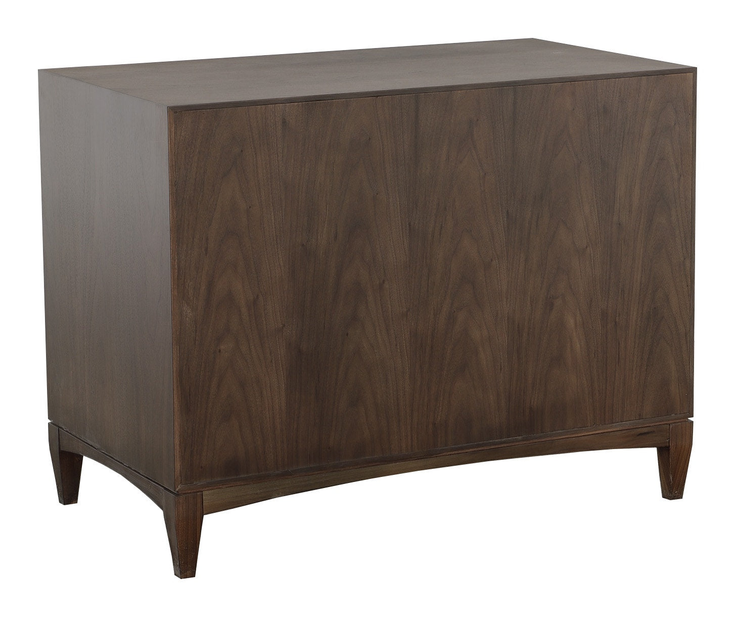 Libby Langdon Farley Nightstand - Smoked Stone - Walnut Solids and Veneers