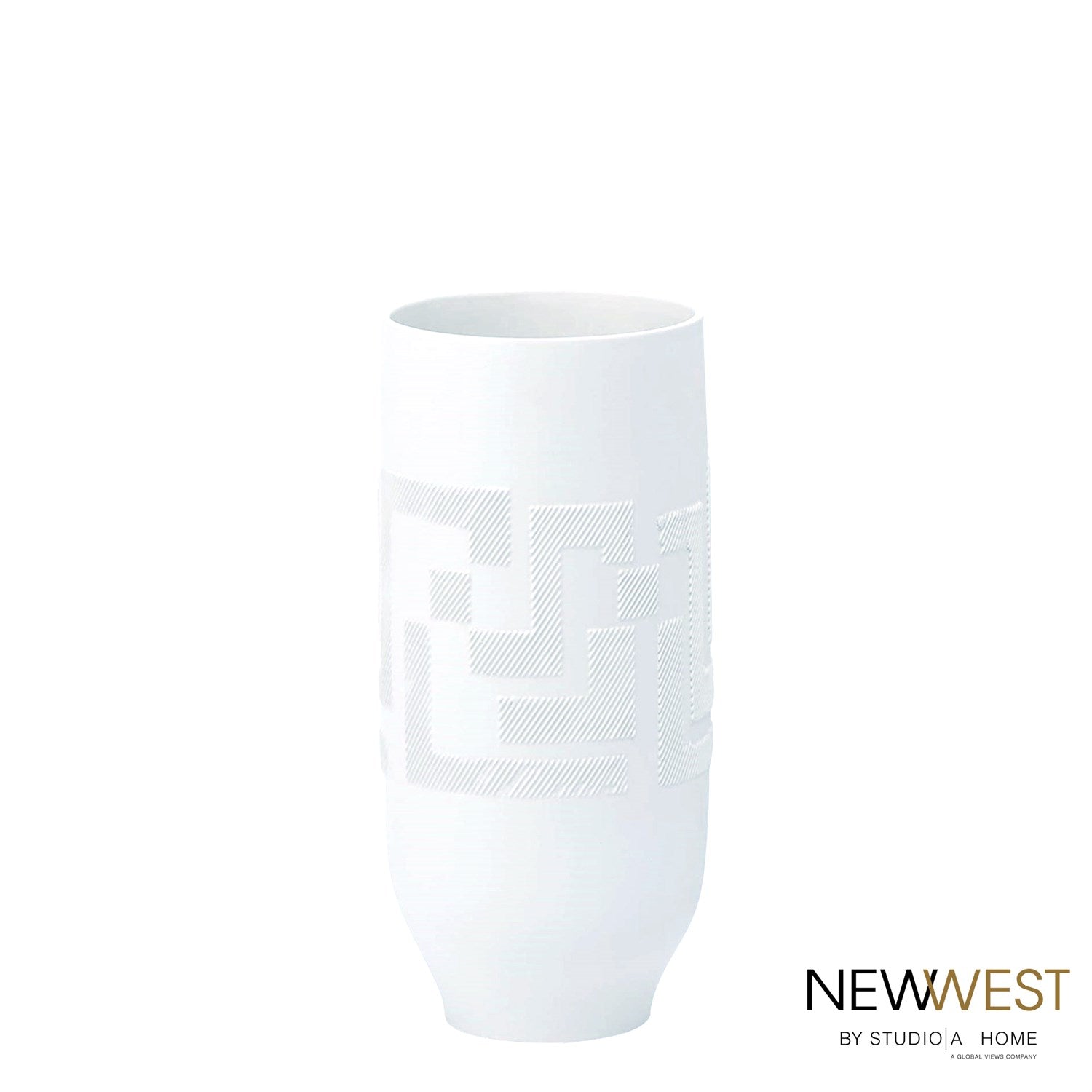 Chaco Collection-Global Views-GVSA-NW7.10002-Decorative ObjectsVase-Matte White-Medium-4-France and Son