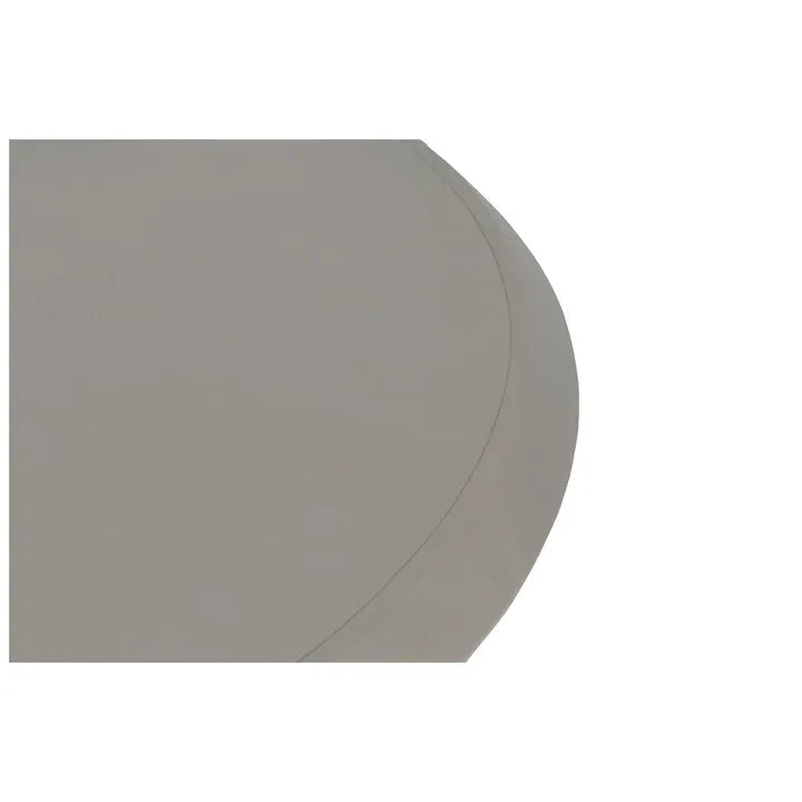 Additional view of Libby Langdon Benjamin 72" Dining Table in warm gray and taupe, featuring a round dining surface.