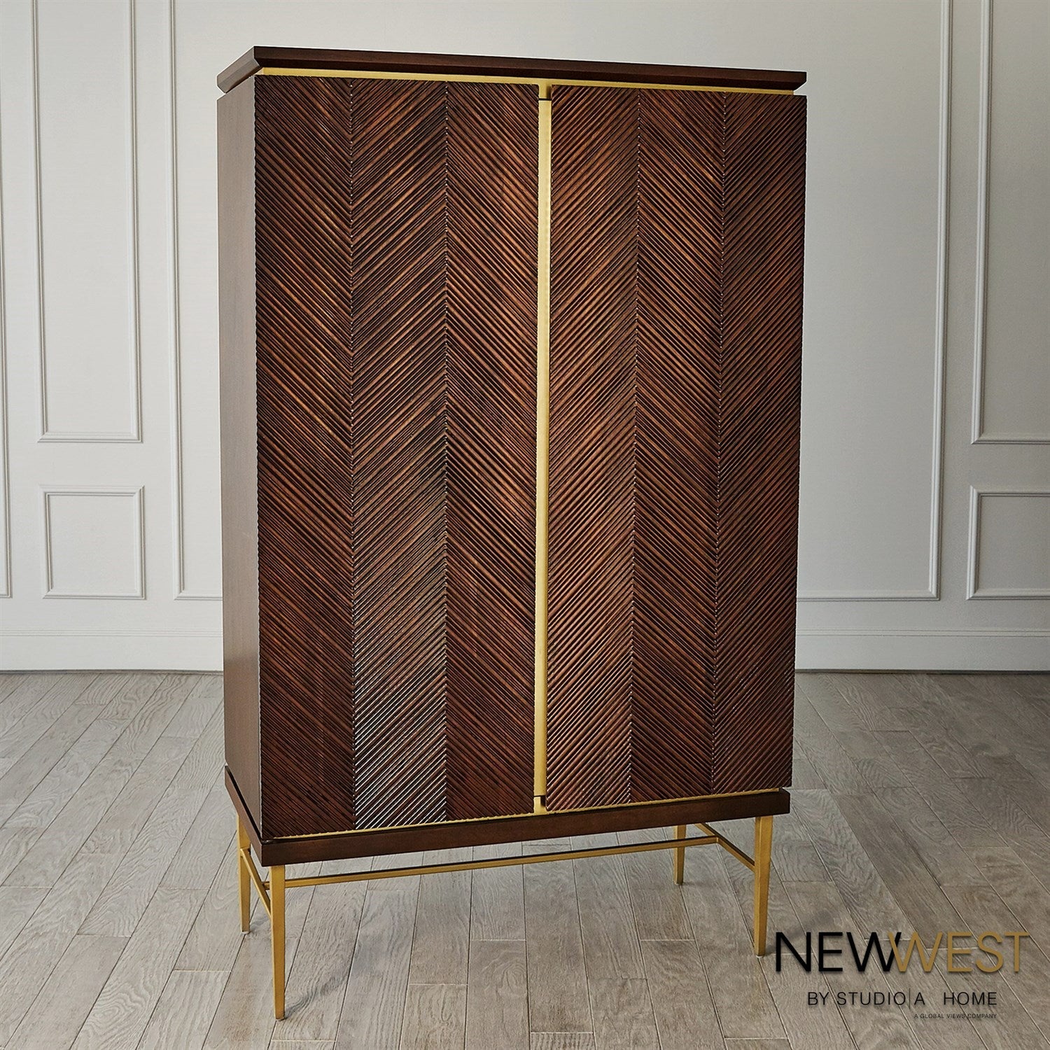 Latilla Tall Bar Cabinet-Global Views-GVSA-NW7.90019-Bookcases & Cabinets-3-France and Son