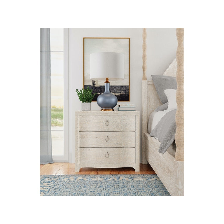 Antigua Three Drawer Nightstand-Hooker-HOOKER-6350-90116-02-Nightstandswhite-6-France and Son