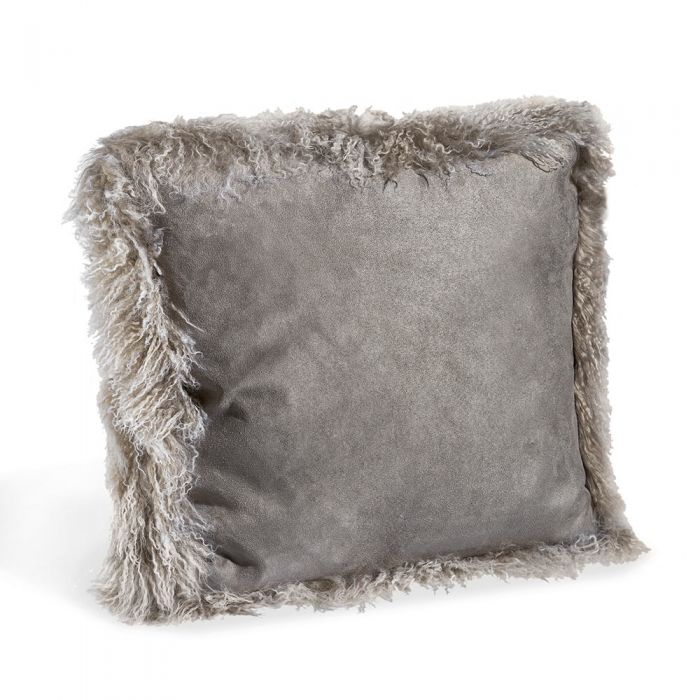 Tibetan Lamb Pillow-Interlude-INTER-635036-PillowsIvory-Square-7-France and Son