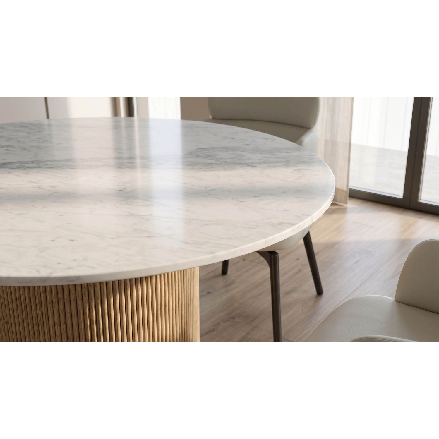 Vienna Quartz Round Dining Table