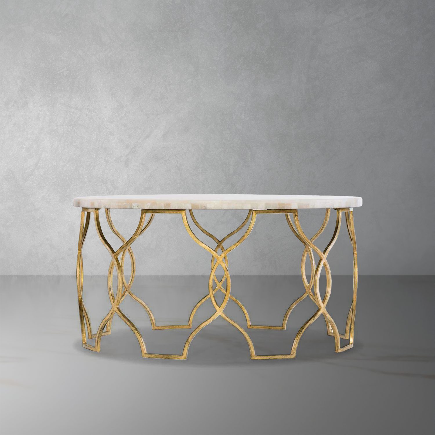 Melange Corrina Cocktail Table-Hooker-STOCKR-HOOKER-638-50359-WH-Coffee Tables-1-France and Son