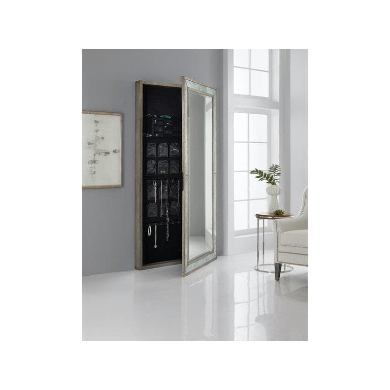 McALister Floor Mirror w/ Jewelry Storage-Hooker-HOOKER-638-50539-00-Mirrors-3-France and Son