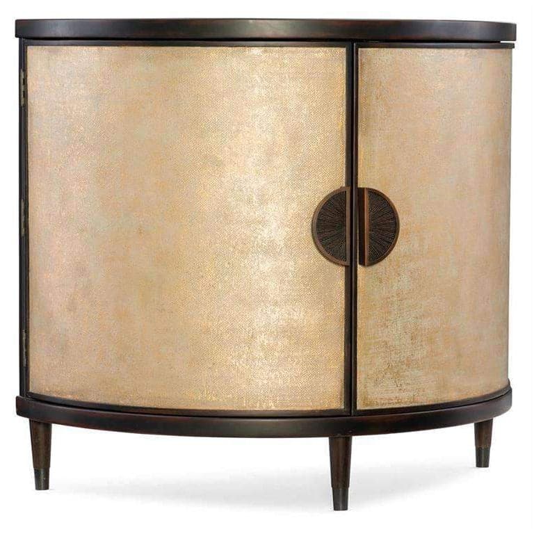 Melange Em Demilune Accent Chest-Hooker-HOOKER-638-85314-GLD-Sideboards & Credenzas-1-France and Son