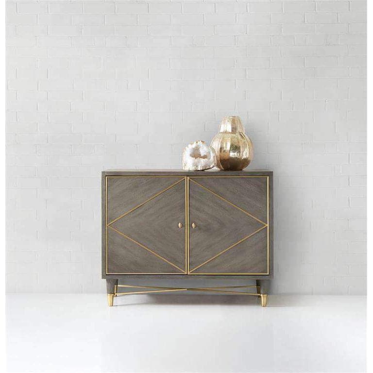 Melange Breck Chest-Hooker-HOOKER-638-85392-GRY-Sideboards & Credenzas-3-France and Son