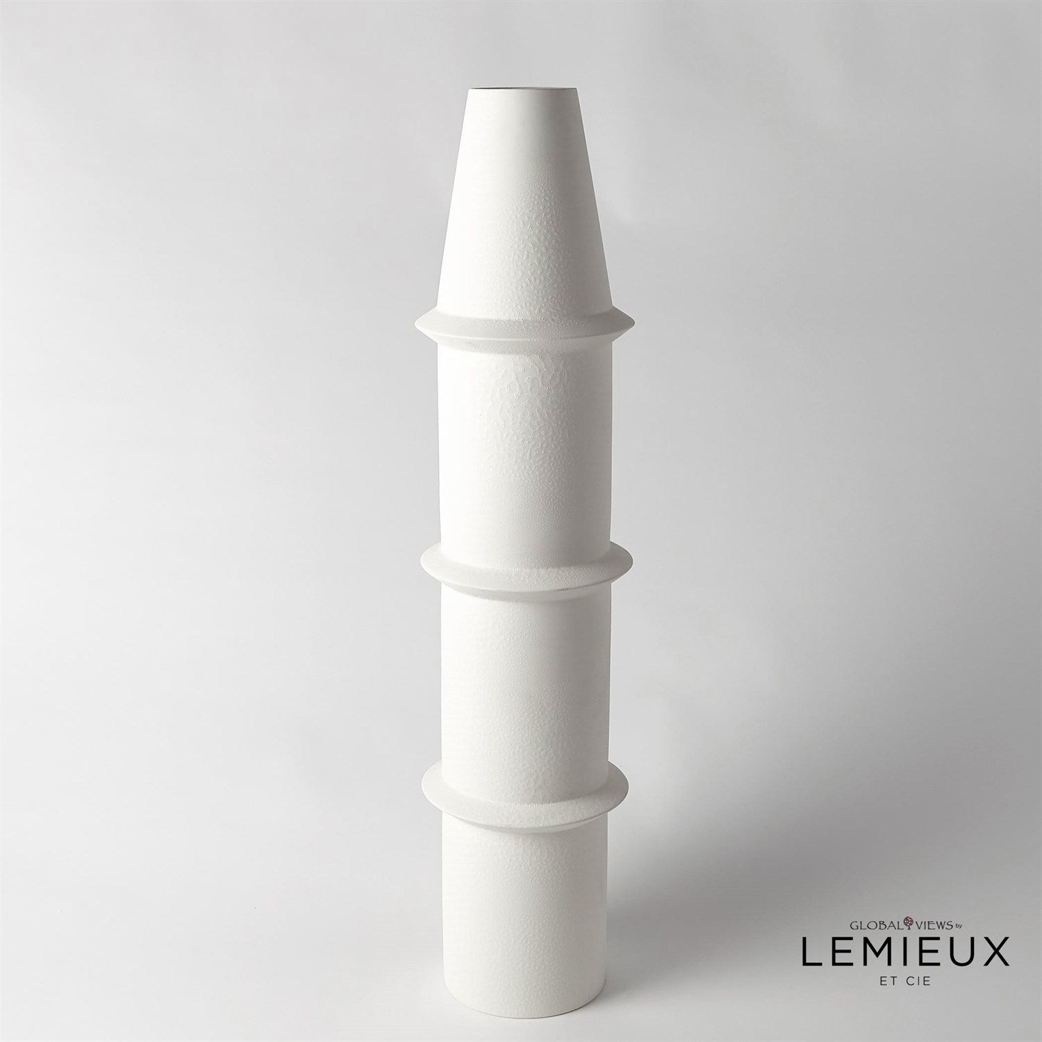 Overscale Vase-Global Views-GVSA-CLL1.10017-VasesMatte White-Panisse Vase-5-France and Son