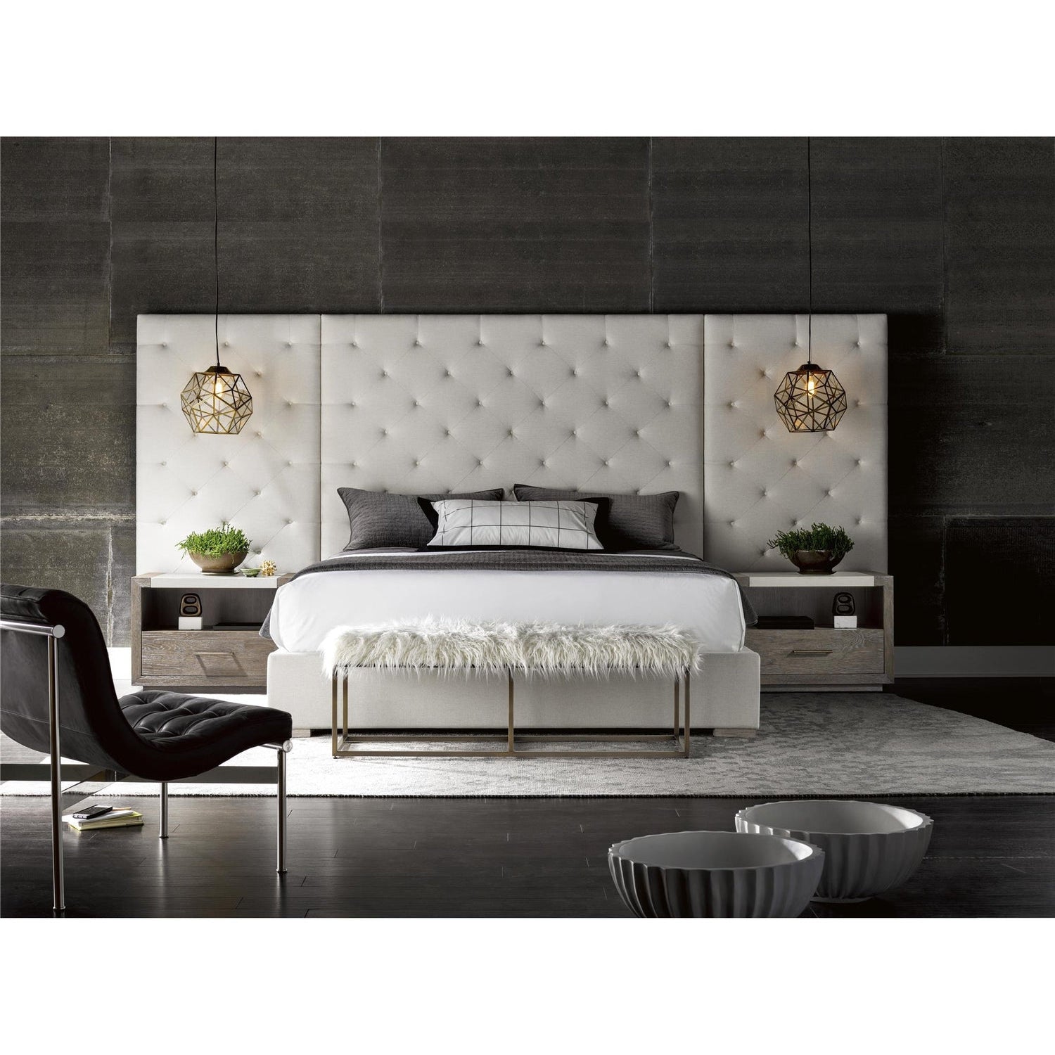 Brando King Bed With Panels-Universal Furniture-UNIV-643230BW-Beds-2-France and Son