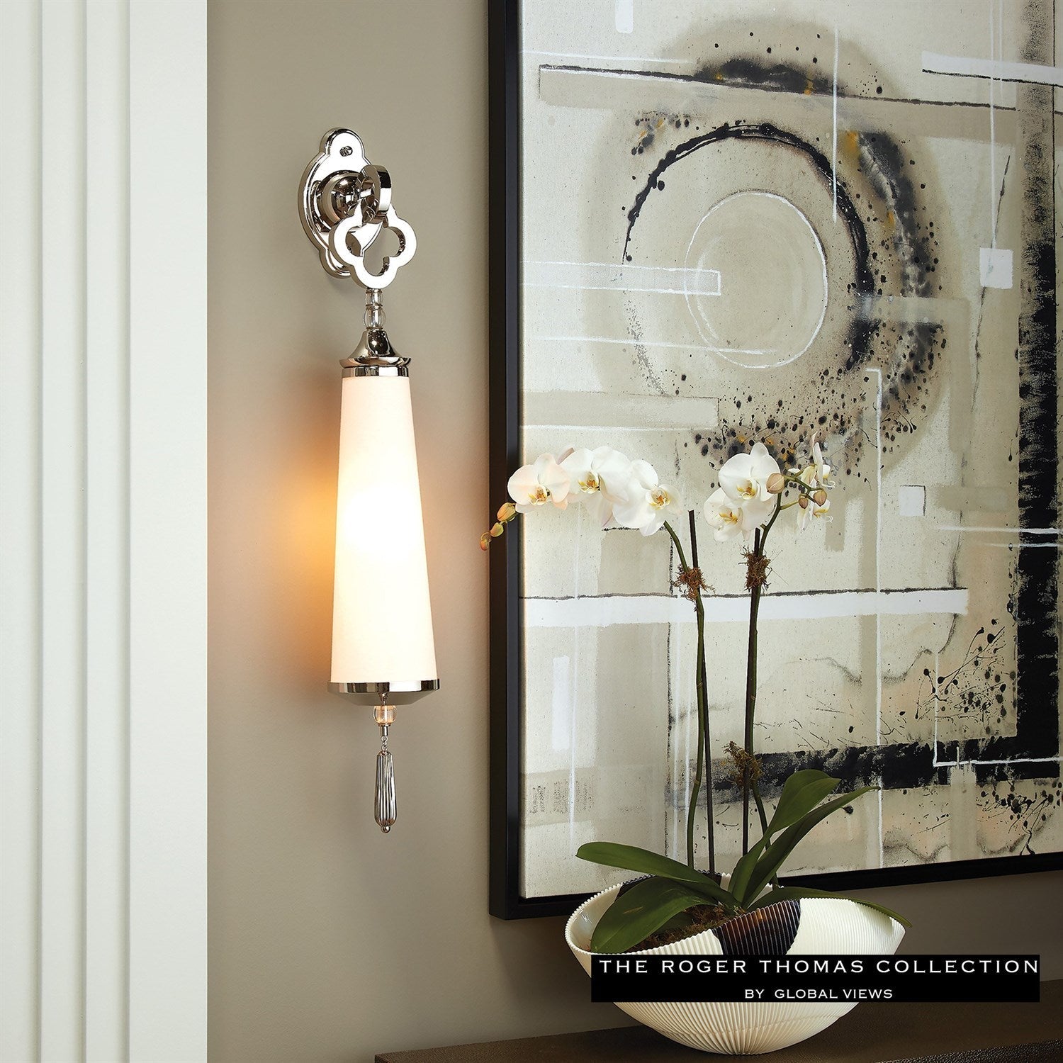 Quatrefoil Sconce-Global Views-GVSA-RT9.90005-HW-Wall Lighting-2-France and Son