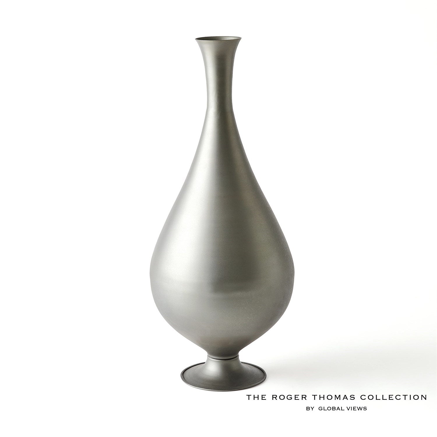 Bronzino Baluster Vase-Global Views-GVSA-RT9.90038-VasesGunmetal-1-France and Son