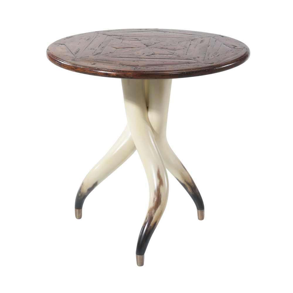 The Longhorn Side Table-Theodore Alexander-THEO-CB50012-Side Tables-1-France and Son