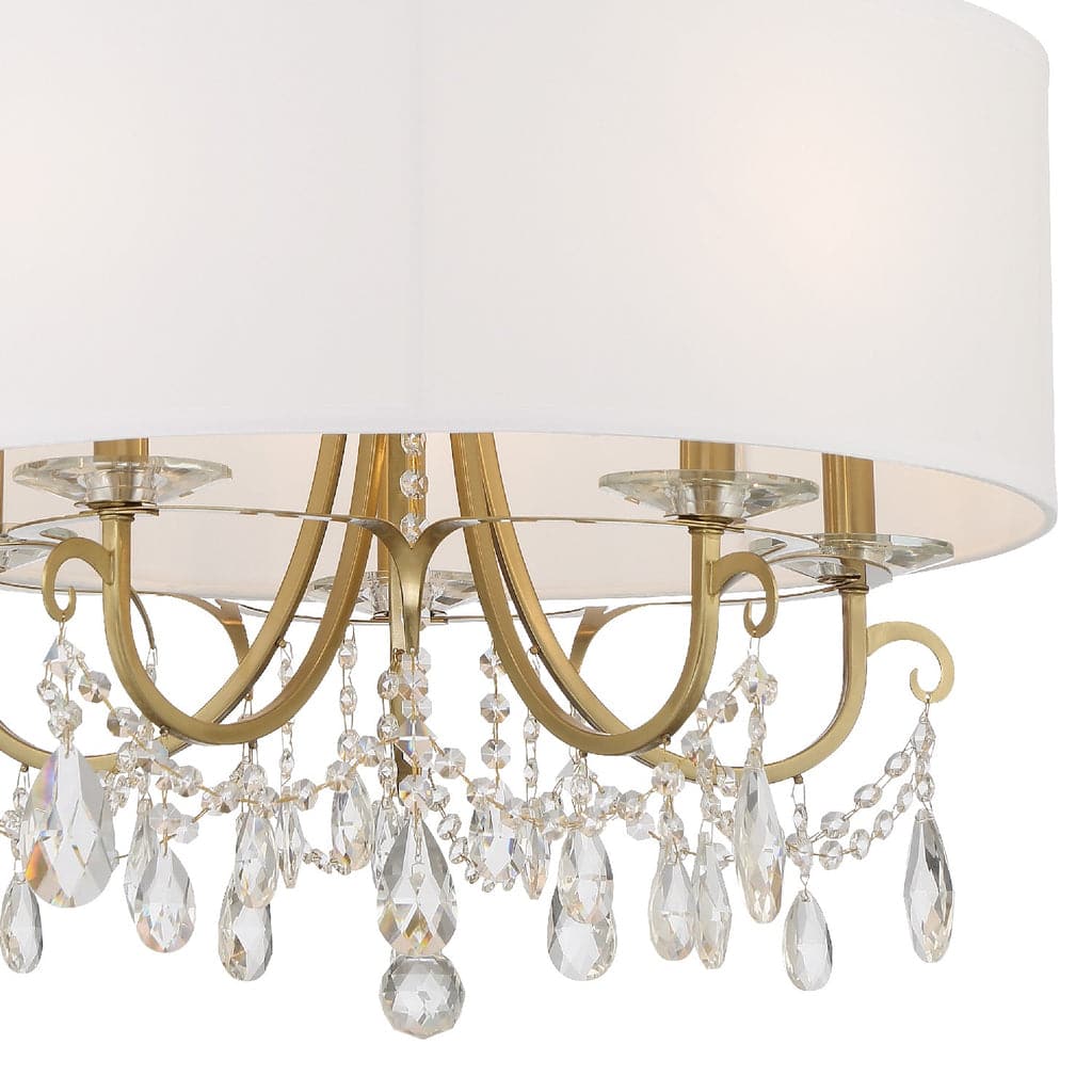 Othello 5 Light Crystal Chandelier-Crystorama Lighting Company-CRYSTO-6625-VG-CL-MWP-Chandeliers-4-France and Son