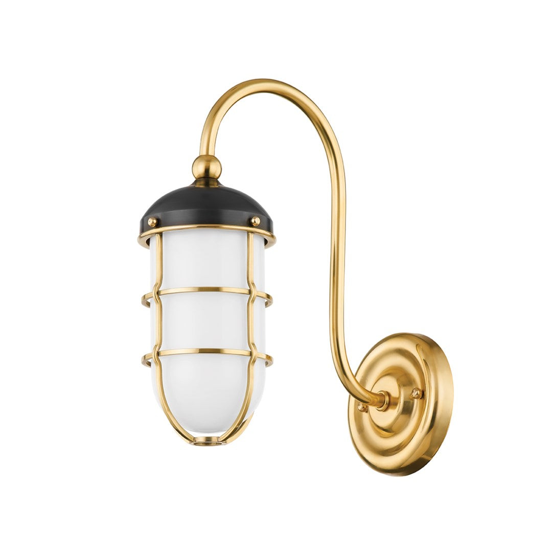 Holkham Sconce-Hudson Valley-HVL-MDS1500-AGB/DB-Wall LightingDistressed Bronze-1-France and Son