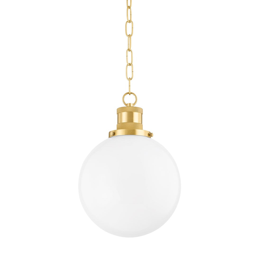 Beverly - 1 Light Pendant-Mitzi-HVL-H770701S-AGB-PendantsAged Brass-Small-3-France and Son
