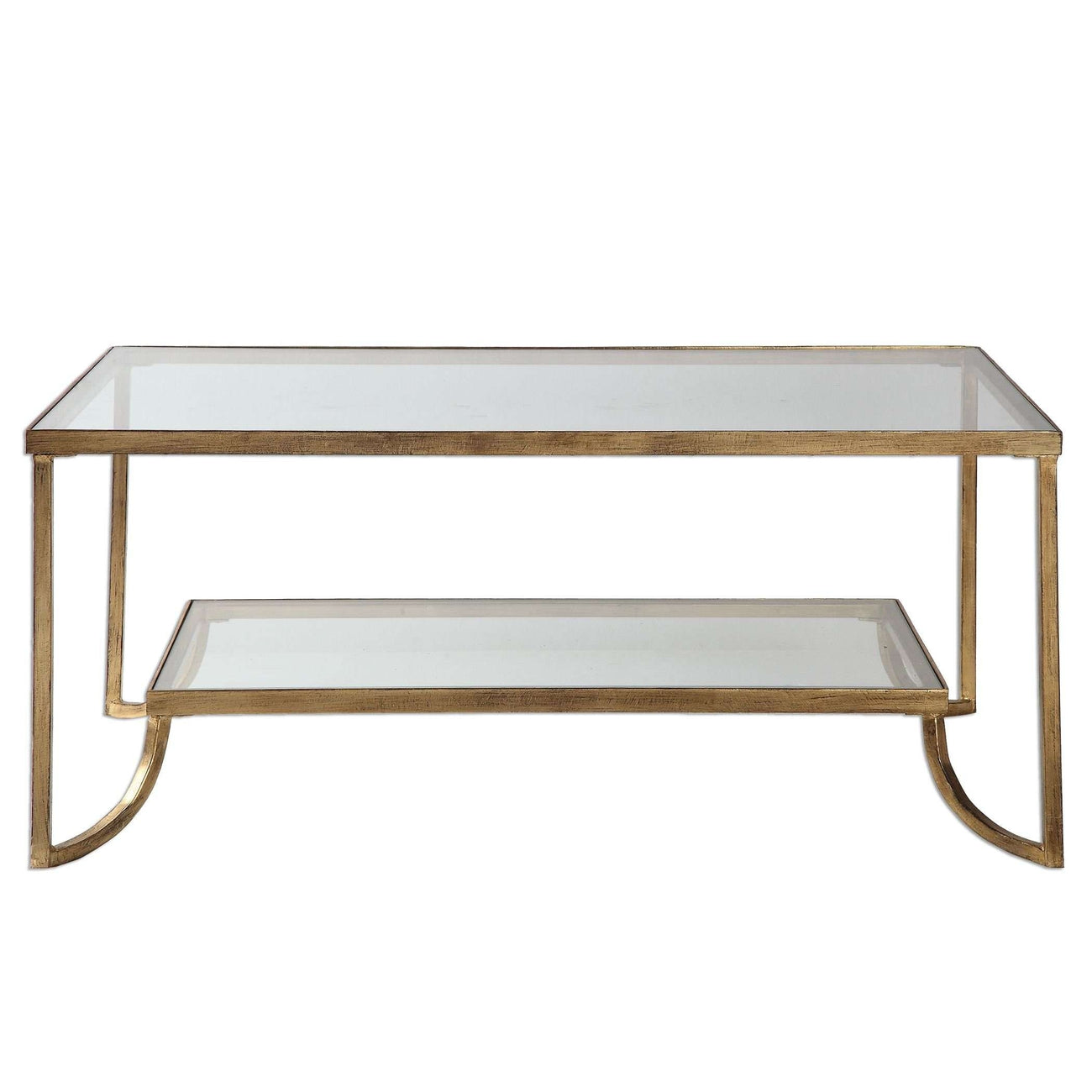 Uttermost Katina Gold Leaf Coffee Table-Uttermost-UTTM-24540-Coffee Tables-1-France and Son