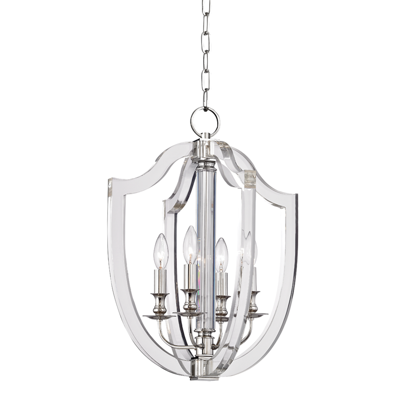 Arietta 4 Light Pendant-Hudson Valley-HVL-6516-PN-PendantsPolished Nickel-2-France and Son