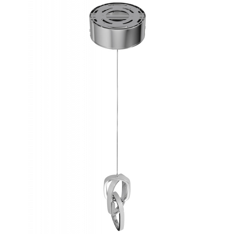 Circa Collection Chrome Looping Pendant Silver INTEGRATED  LED