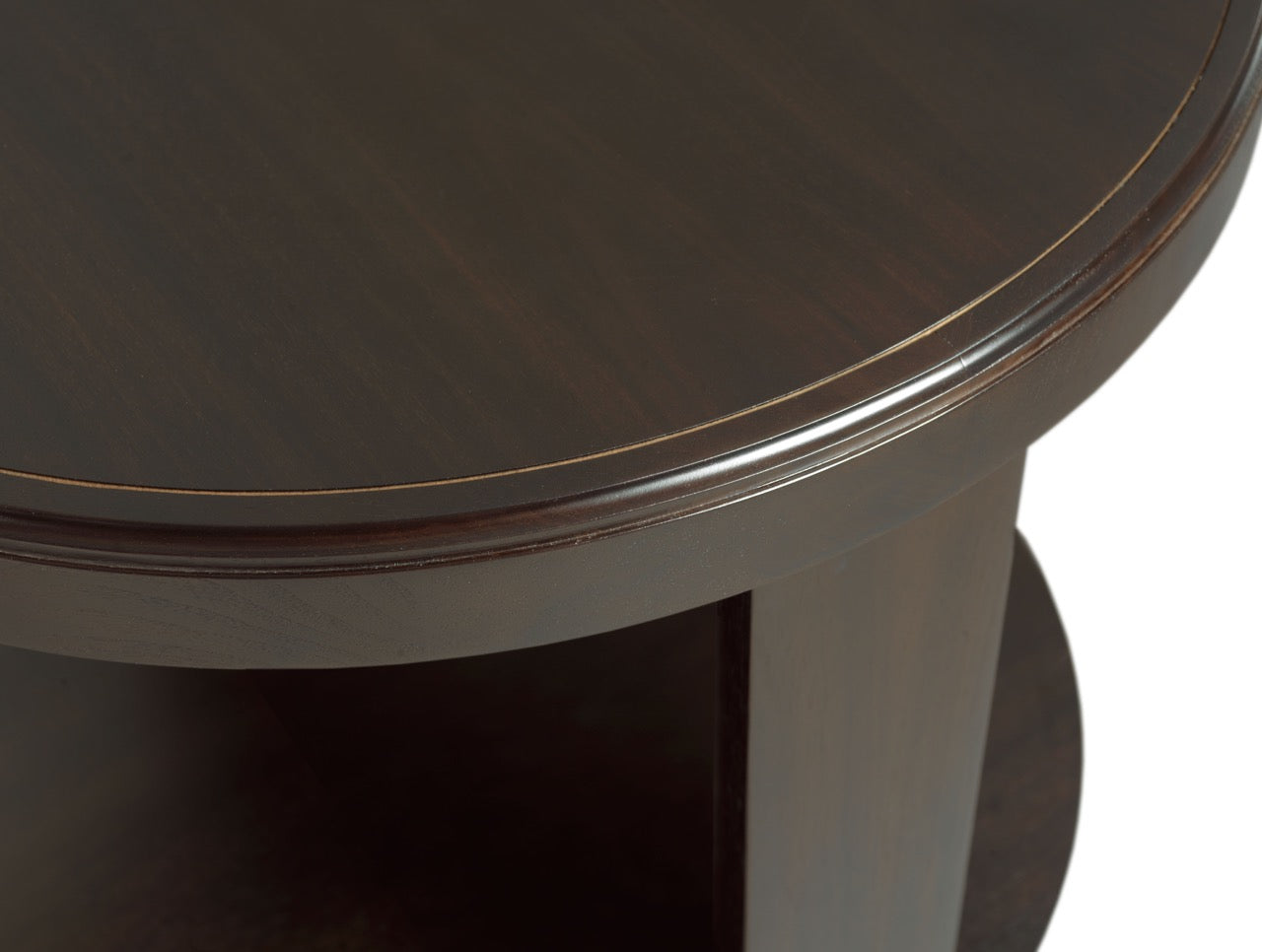 Libby Langdon Oakleigh End Table - Dark Sable - Birch Solids & Walnut Veneers