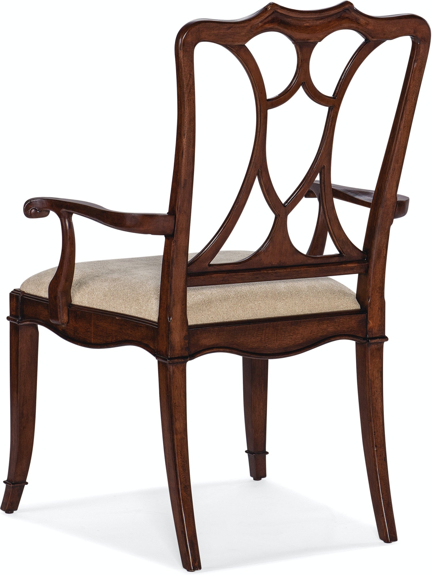 Charleston Upholstered Seat Arm Chair-2 per carton/price ea-Hooker-HOOKER-6750-75300-85-Dining ChairsMaraschino Cherry-2-France and Son