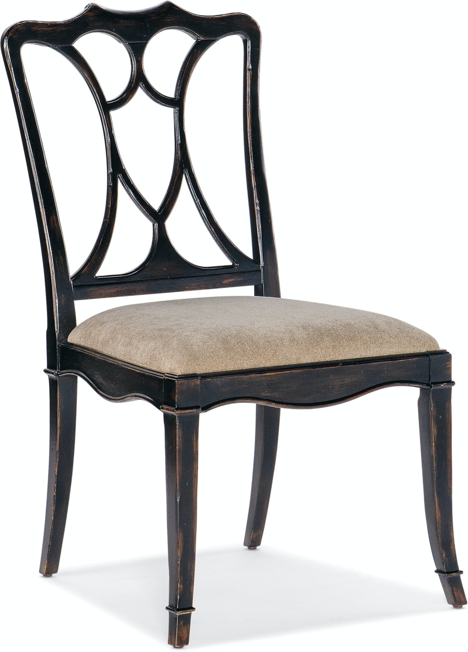 Charleston Upholstered Seat Side Chair-2 per carton/price ea-Hooker-HOOKER-6750-75310-97-Dining ChairsBlack Cherry-3-France and Son