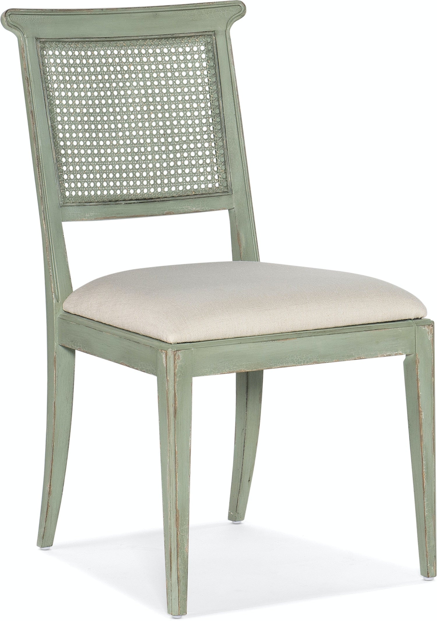 Charleston Upholstered Seat Side Chair-2 per carton/price ea-Hooker-HOOKER-6750-75410-32-Dining ChairsVerdigris Green-3-France and Son