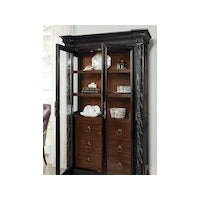 Charleston Display Cabinet-Hooker-HOOKER-6750-75906-00-Bookcases & Cabinets-2-France and Son