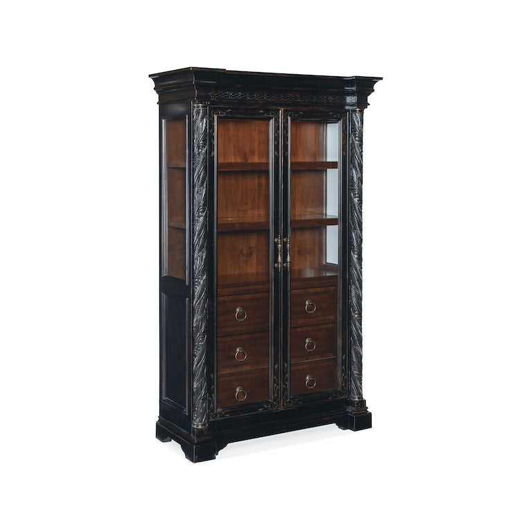 Charleston Display Cabinet-Hooker-HOOKER-6750-75906-00-Bookcases & Cabinets-1-France and Son