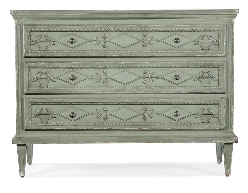 Charleston Three - Drawer Accent Chest - Maple Veneers