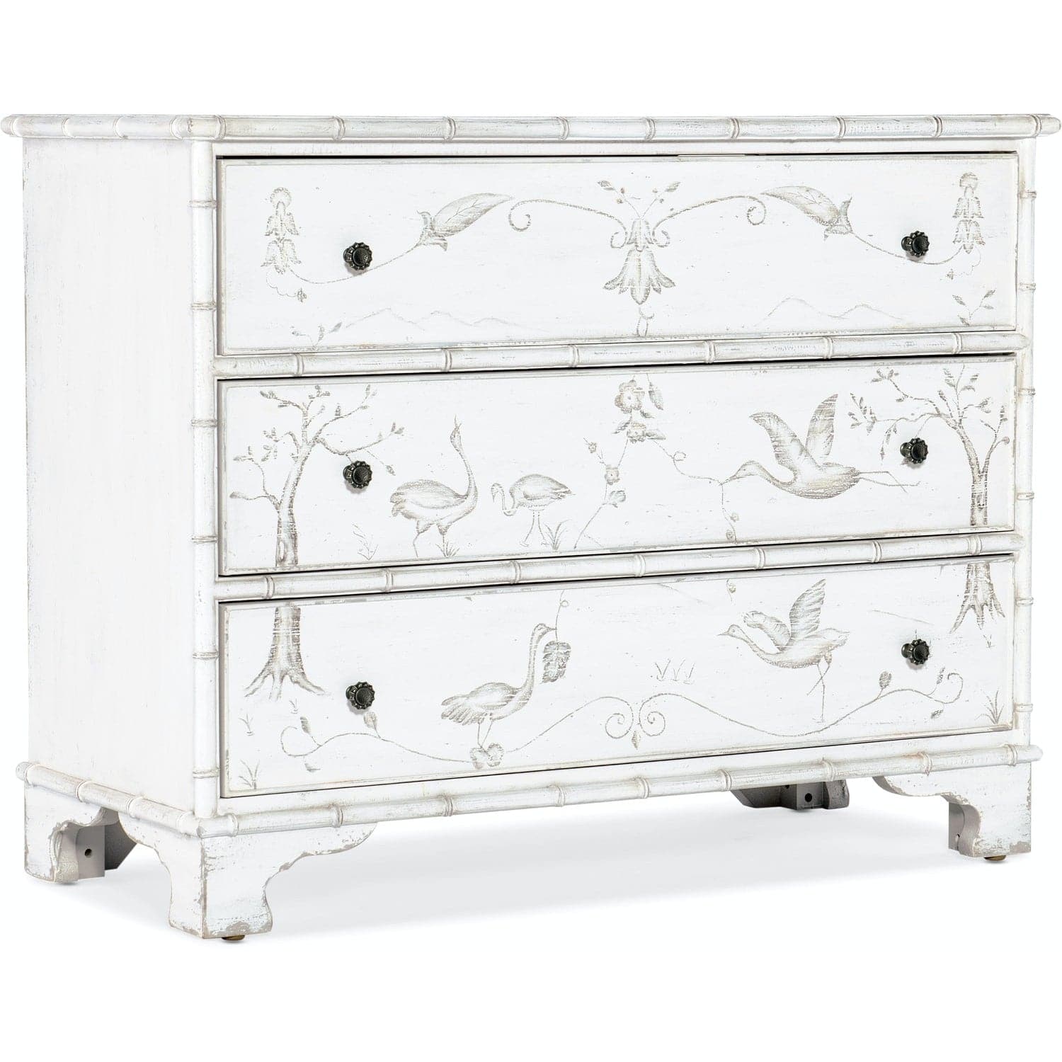 Charleston Three - Drawer Accent Chest-Hooker-Bookcases & CabinetsWhites/Creams/Beiges-1-France and Son