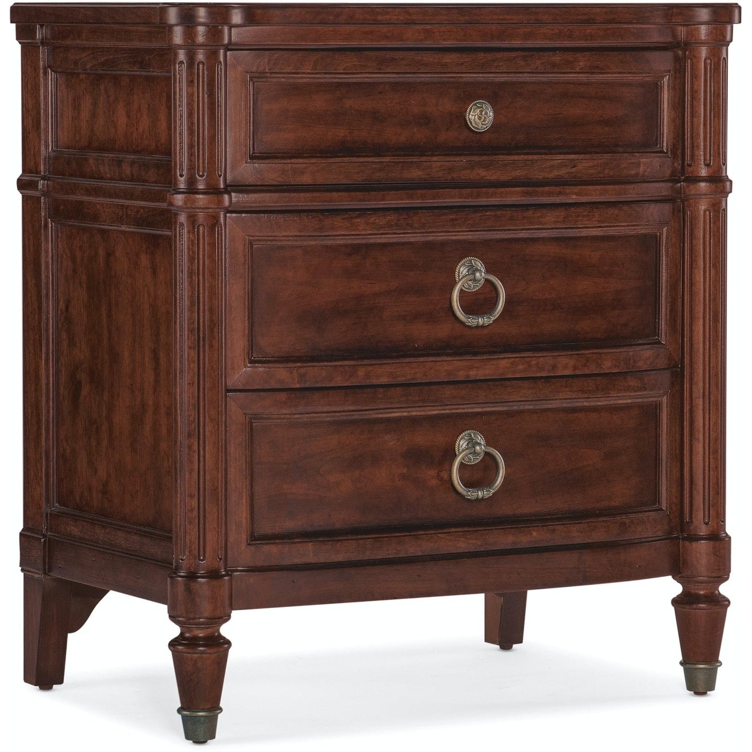 Charleston Three-Drawer Nightstand - 30"-Hooker-HOOKER-6750-90015-85-NightstandsMaraschino Cherry-1-France and Son