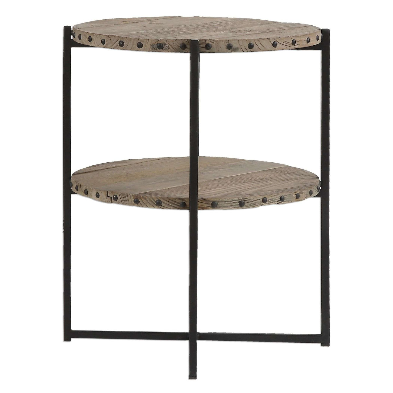 Kamau Round Accent Table-Uttermost-UTTM-24532-Side Tables-5-France and Son