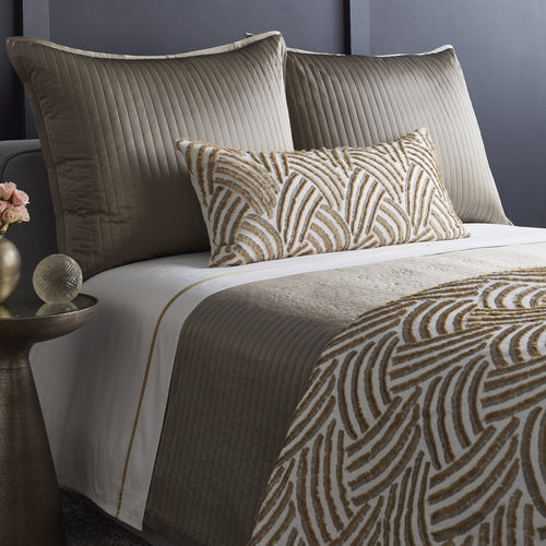 Trevi Pillow-Ann Gish-ANNGISH-PWTE2424-GLD-SIL-Bedding-2-France and Son