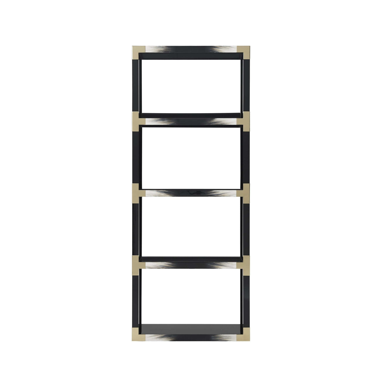 Cutting Edge Etagere-Theodore Alexander-THEO-6302-109-Bookcases & CabinetsBlack-3-France and Son