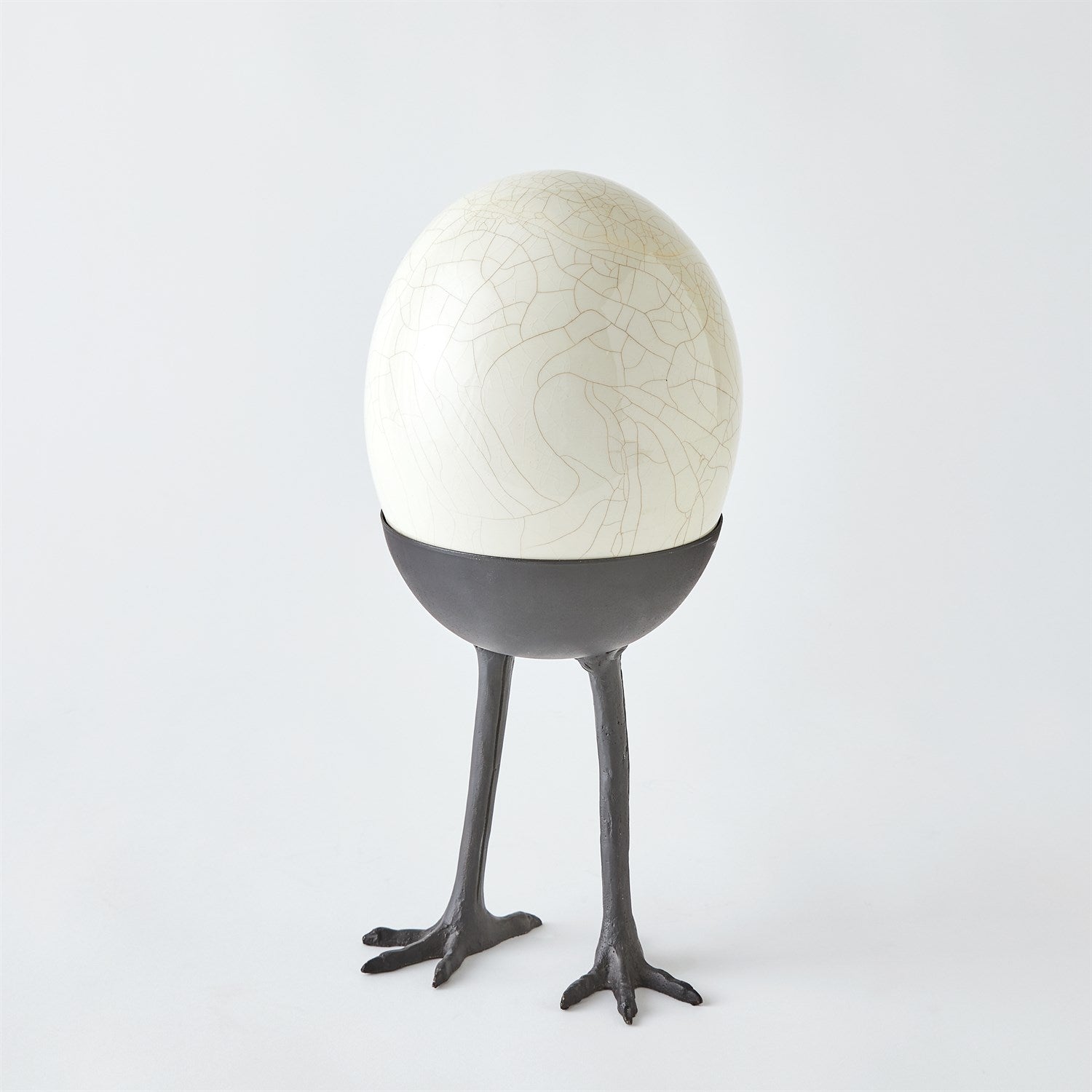 Ostrich Egg on Legs-Global Views-GVSA-8.80829-Decorative ObjectsStanding-4-France and Son