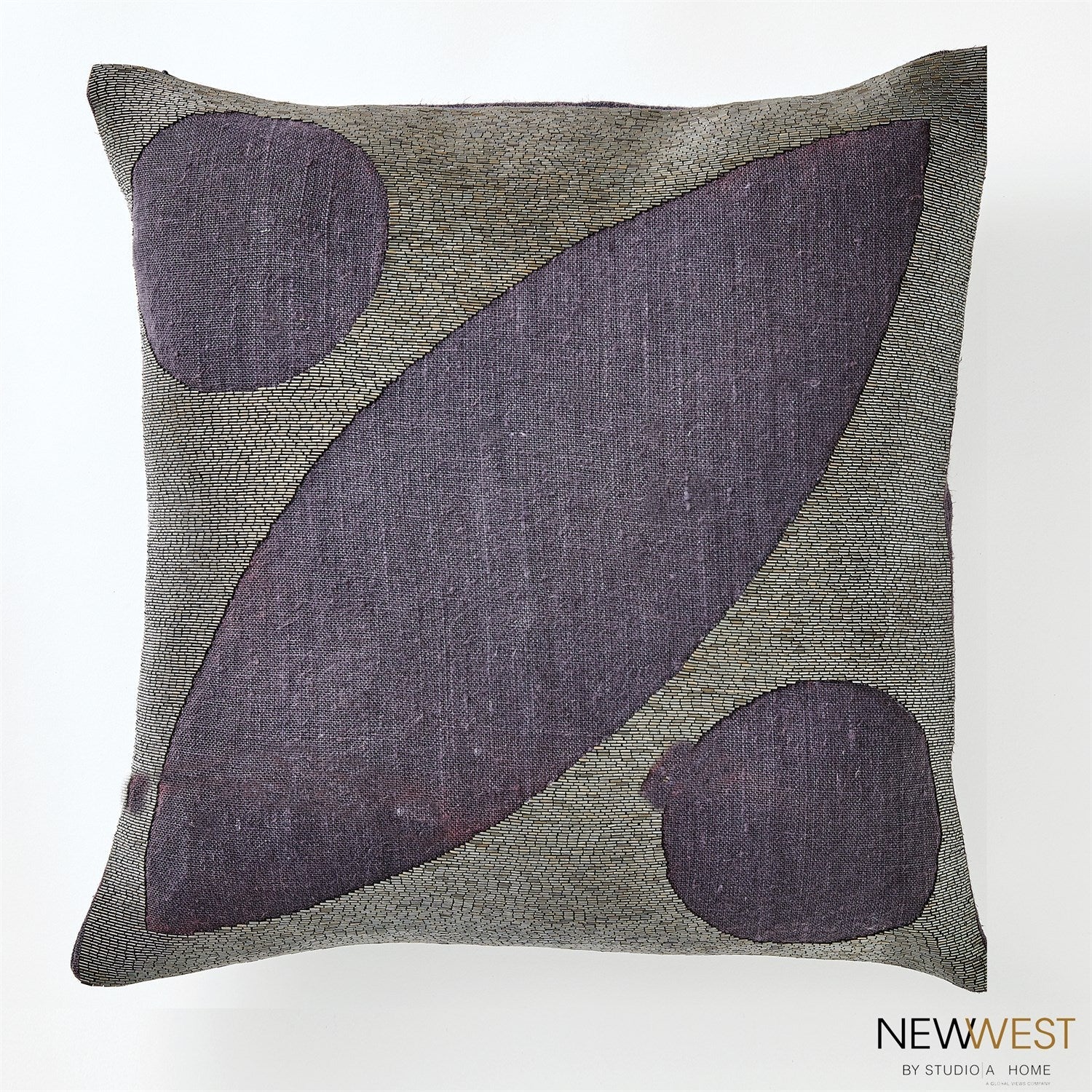 Seed Beaded Pillow-Global Views-GVSA-NW7.90033-PillowsIndigo-3-France and Son