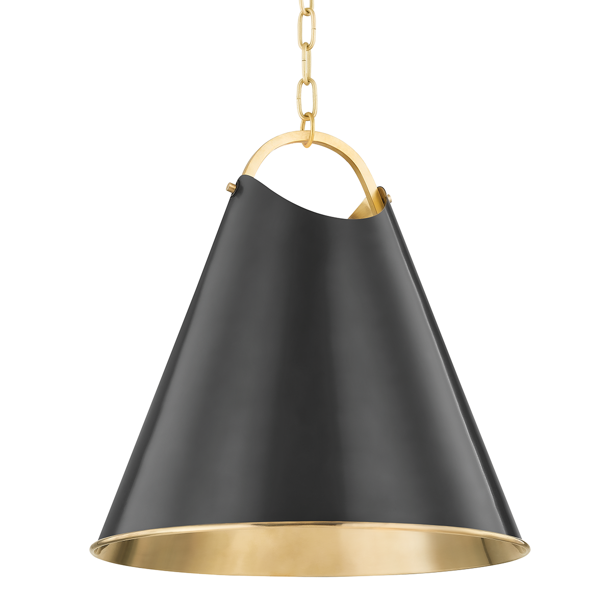 Burnbay 1 Light Pendant 18"-Hudson Valley-HVL-6218-AOB-PendantsAged Old Bronze-2-France and Son