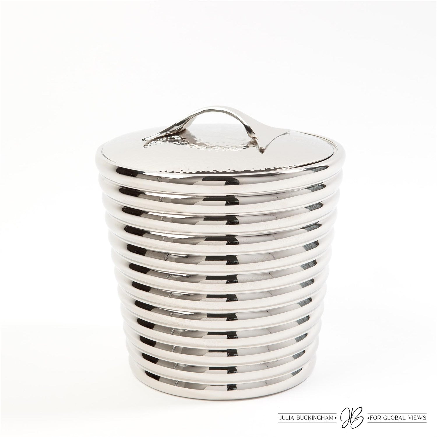 Beauty Ice Bucket-Global Views-GVSA-JB9.90121-Bar DecorNickel-1-France and Son