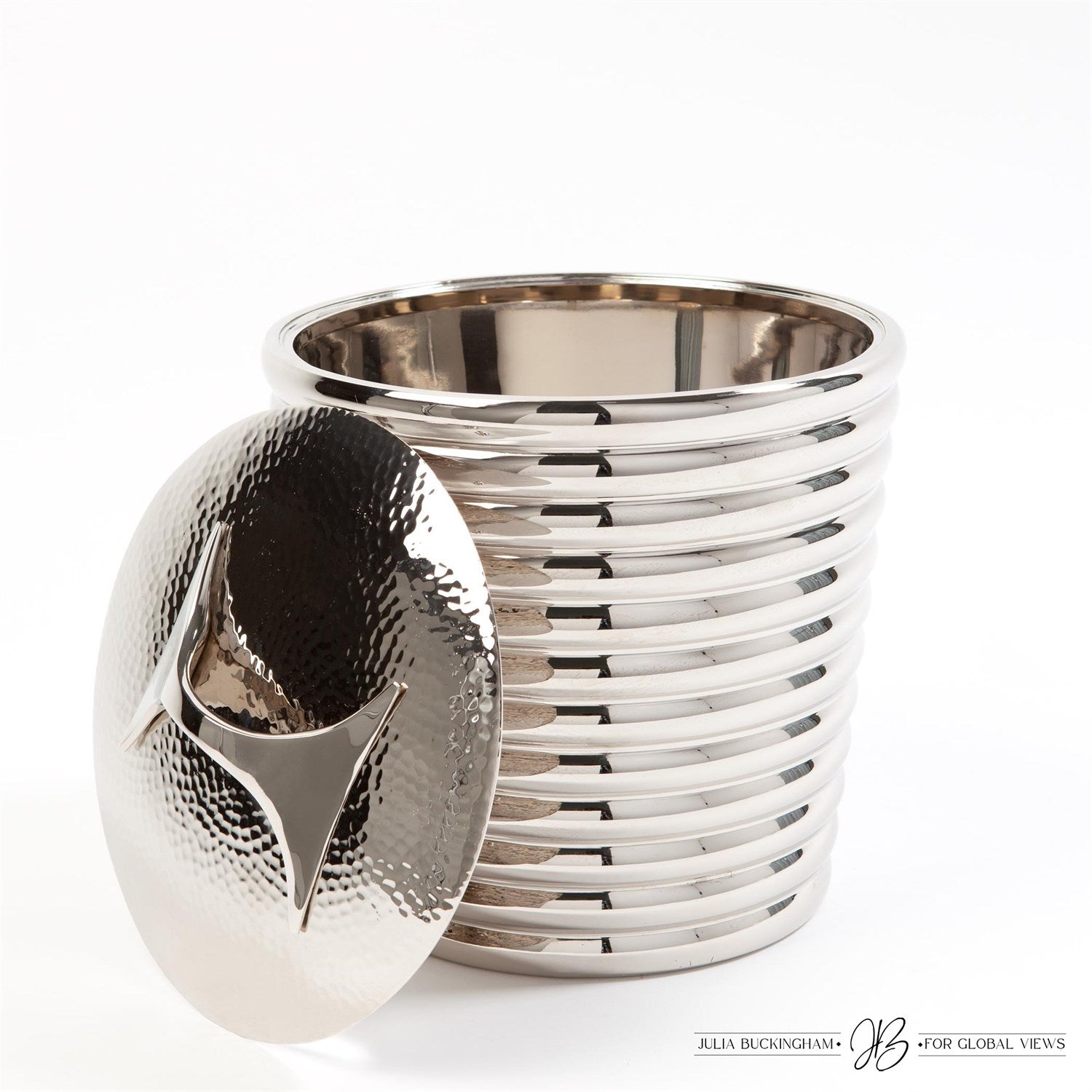 Beauty Ice Bucket-Global Views-GVSA-JB9.90121-Bar DecorNickel-4-France and Son