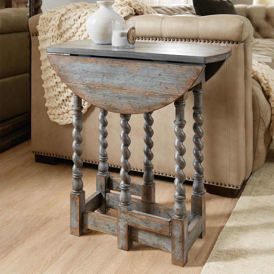 La Grange Prause Gate Leg Round Table-Hooker-HOOKER-6960-50006-45-Side Tables-2-France and Son