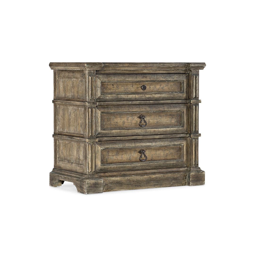 La Grange Jefferson Three-Drawer Nightstand-Hooker-HOOKER-6960-90016-80-Nightstands-1-France and Son