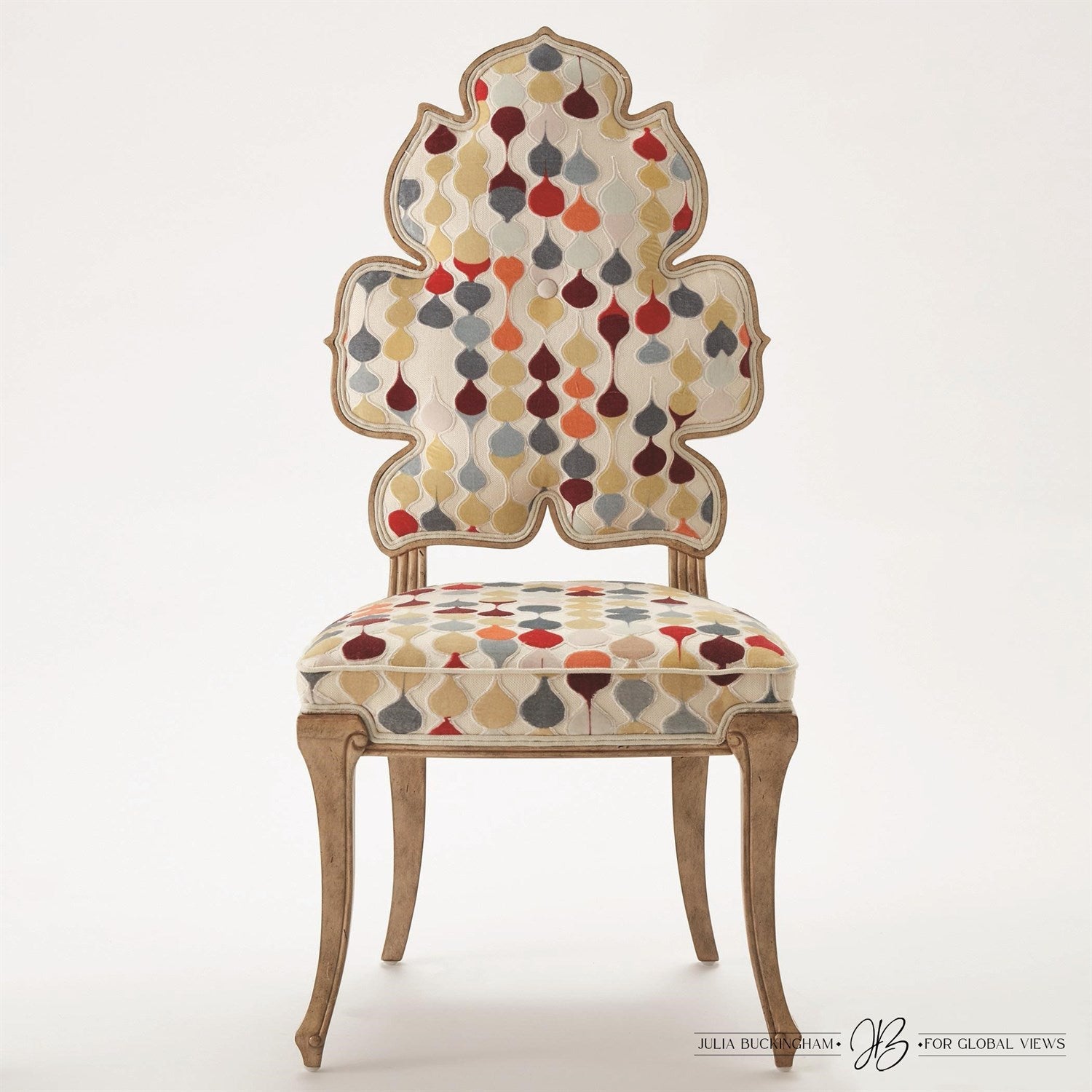 Wiggle Dining Chair-Global Views-GVSA-JB2108-MUSLIN-Dining ChairsWiggle Dining Chair-Muslin-13-France and Son