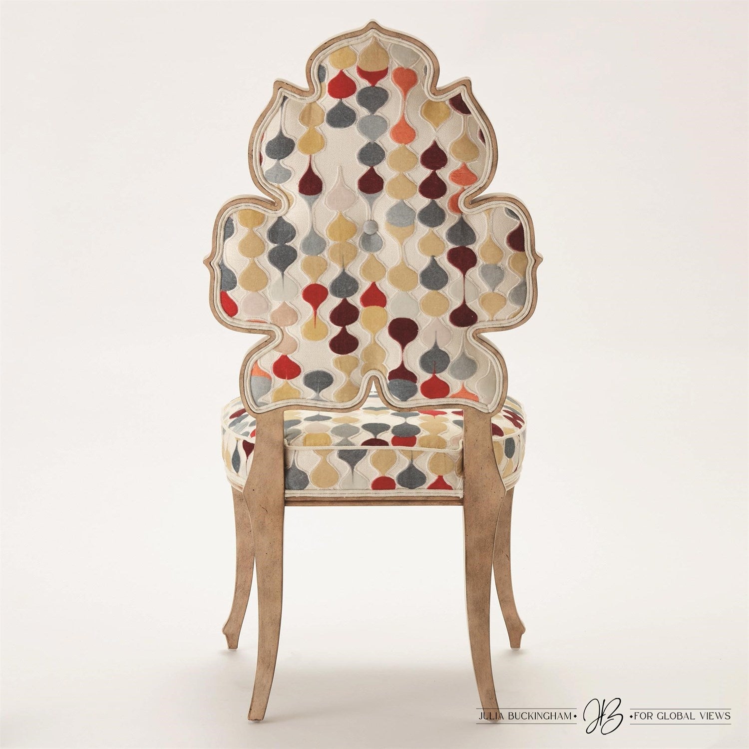 Wiggle Dining Chair-Global Views-GVSA-JB2108-Dining ChairsRaindrop-4-France and Son