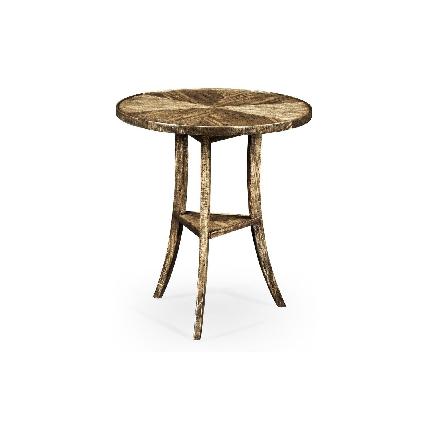 Casual Round Lamp Table-Jonathan Charles-JCHARLES-491022-DTM-Side TablesMedium Driftwood-10-France and Son