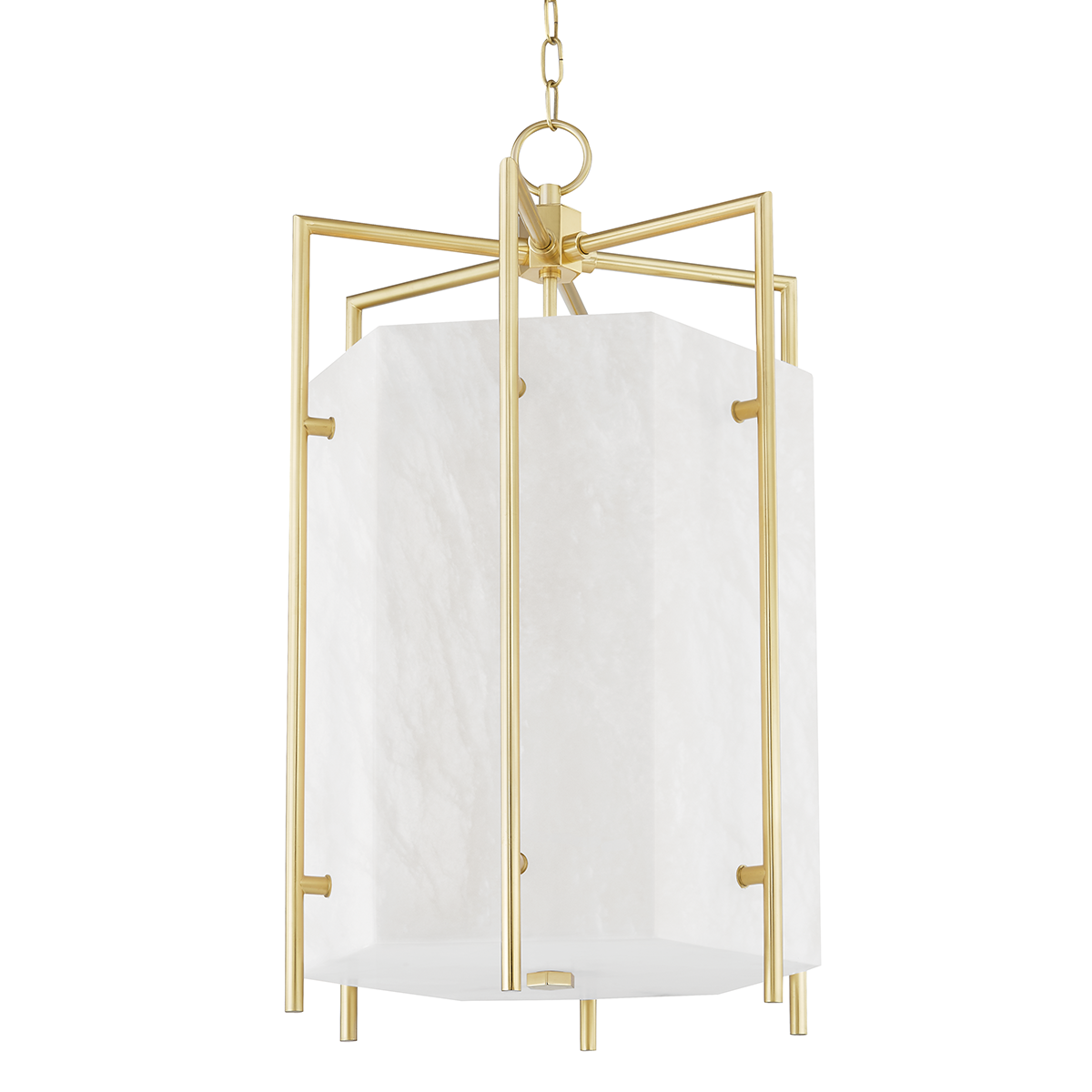 Flatbush 6 Light Large Pendant-Hudson Valley-HVL-7019-AGB-PendantsAged Brass-1-France and Son