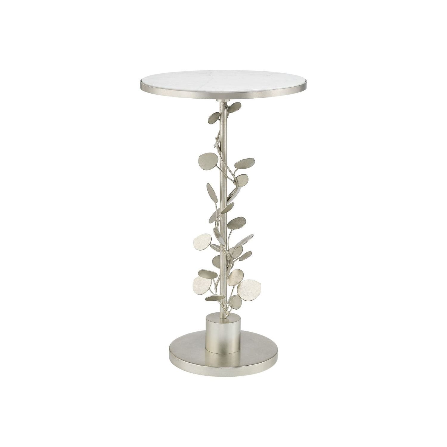 Lunaria Silver Accent Table