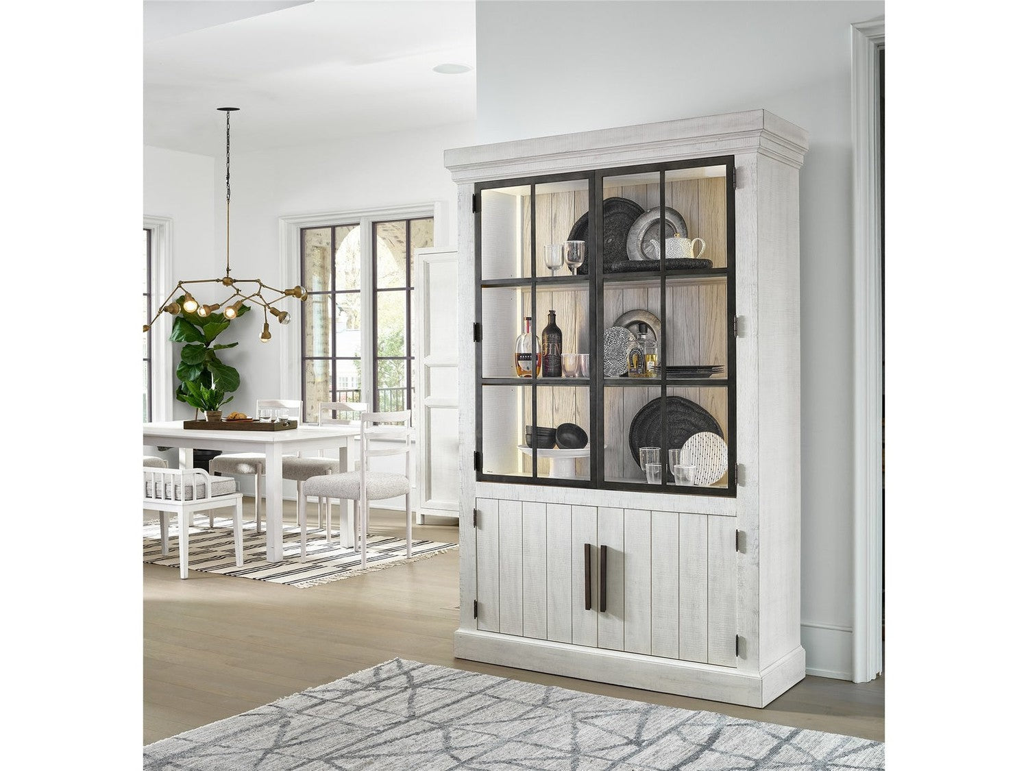 Huntley Display Cabinet-Universal Furniture-UNIV-U011A675-Bookcases & Cabinets-2-France and Son