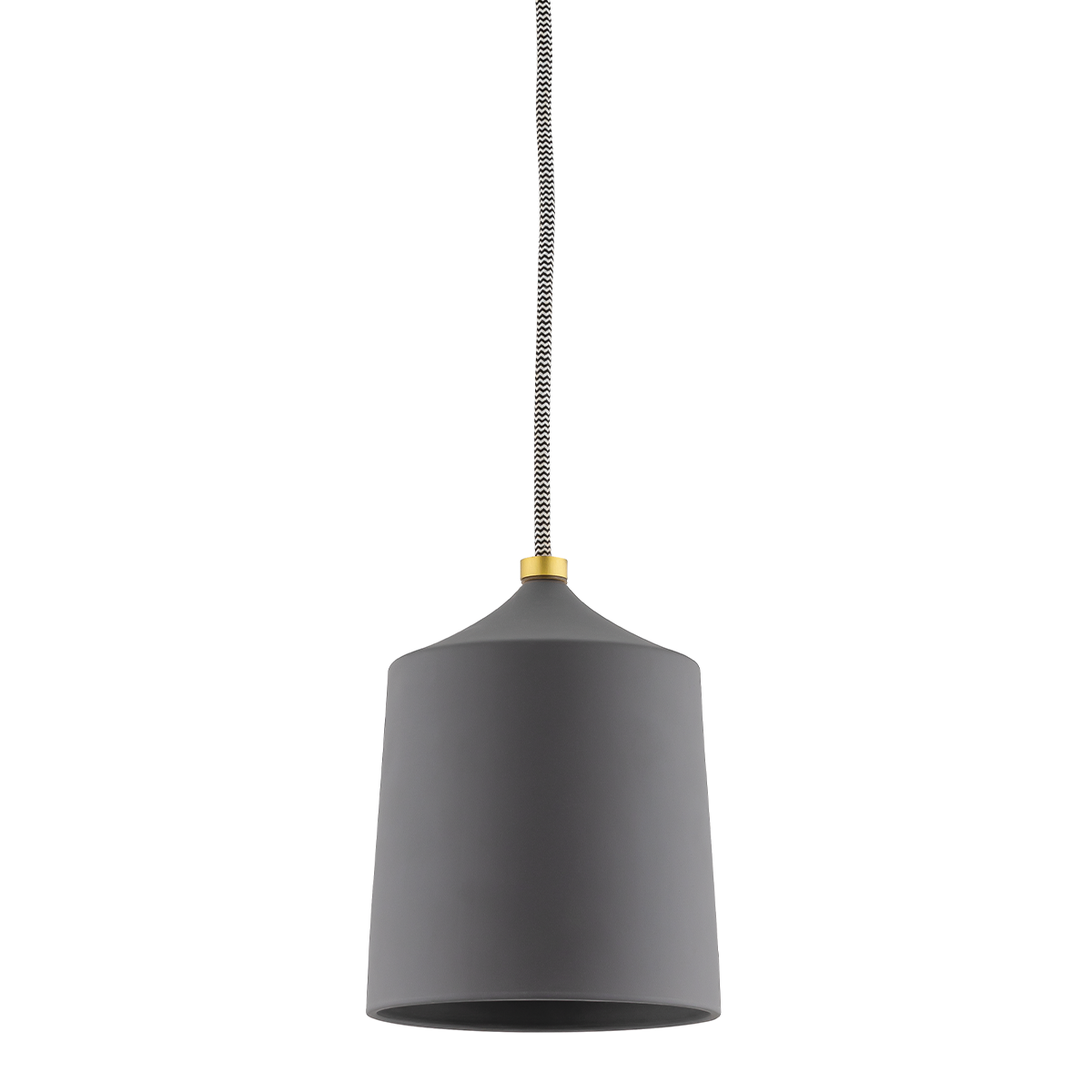 Megan 1 Light Pendant-Mitzi-HVL-H339701-AGB/MB-PendantsAged Brass/Matte Black-1-France and Son