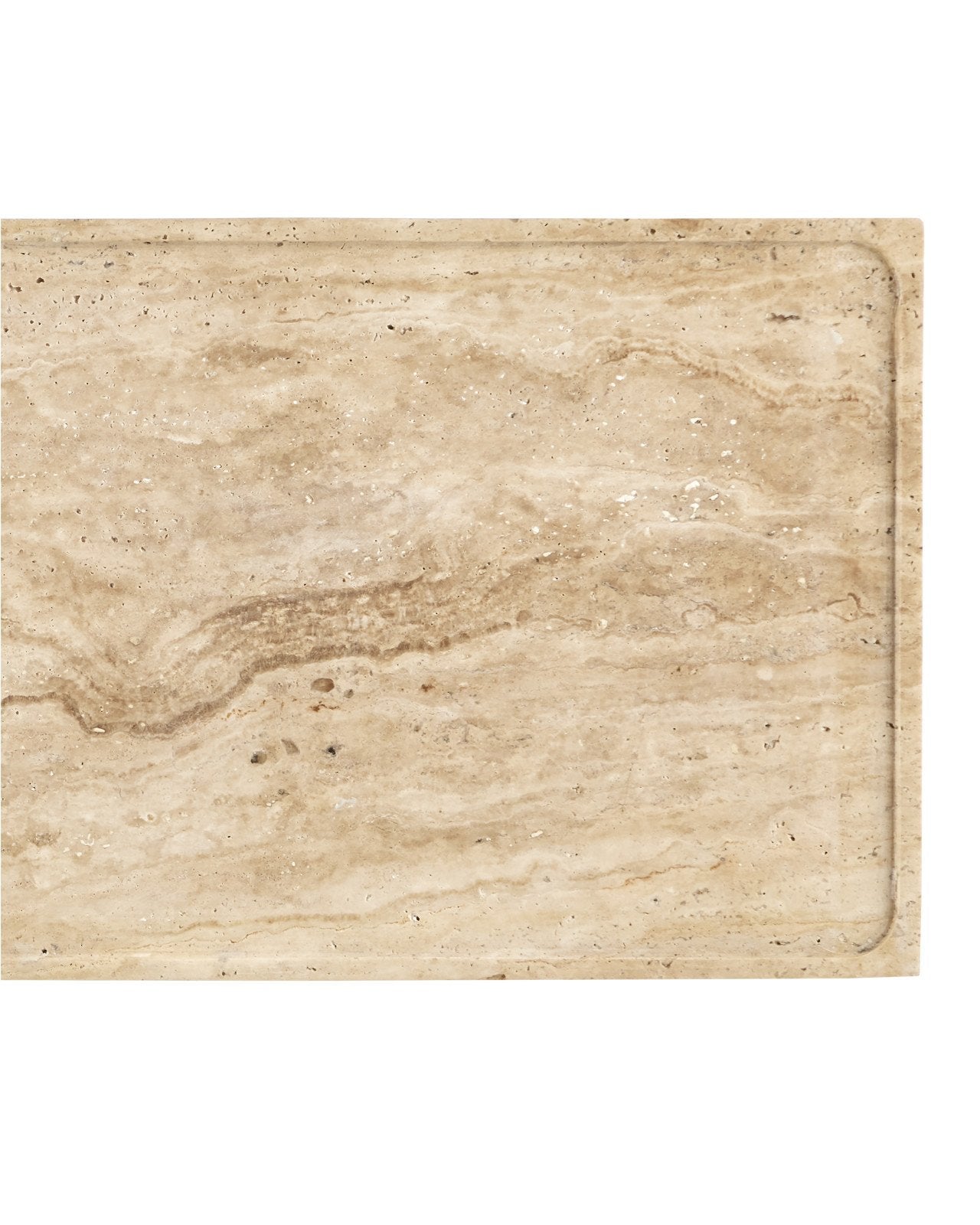 Boyles Travertine C Table